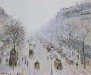 Camille Pissarro boulevard montmartre oil painting artist